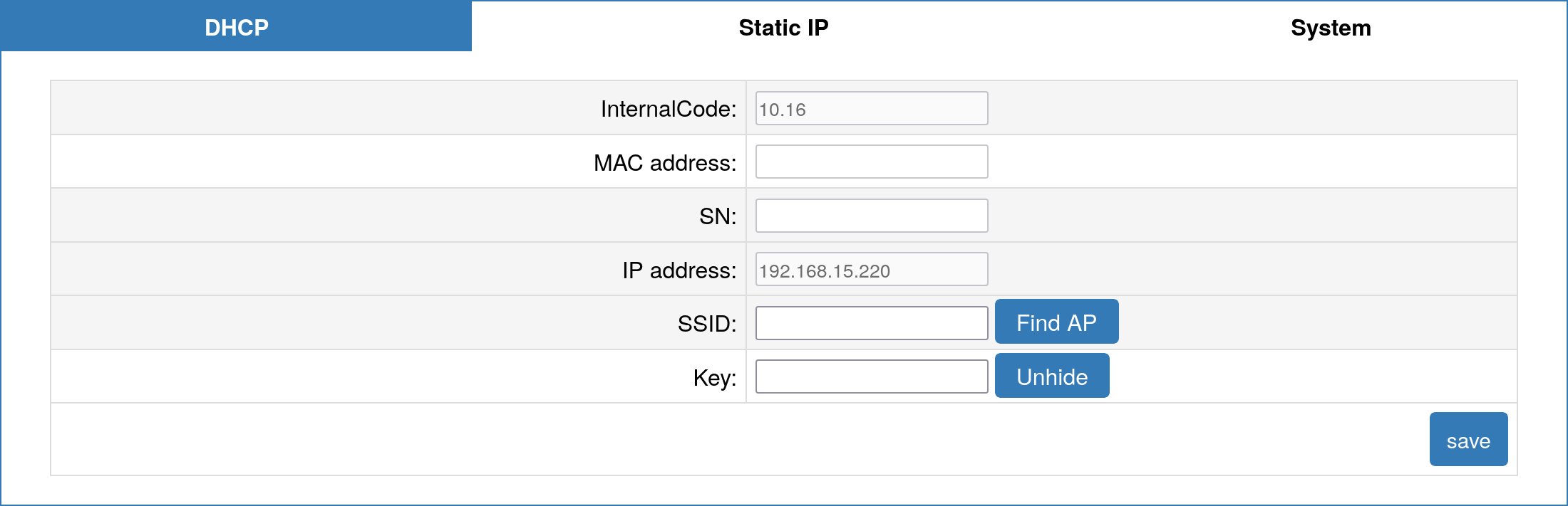 SolaX PocketWiFi network settings